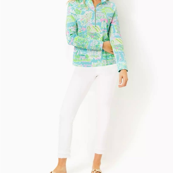 Brand New Lilly Pulitzer UPF 50+ Skipper Popover Lilly Loves Philly, L - Picture 4 of 5